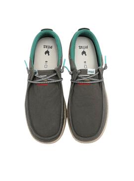 Chaussures Walkin Pitas Deck gris pour hommes