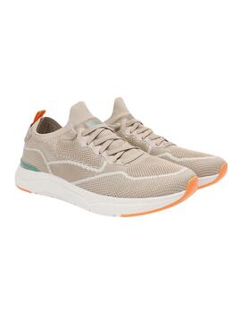 Chaussures Walkin Pitas Cue beige pour homme