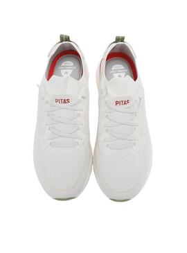 Chaussures de marche blanches pour hommes Pitas Cue
