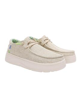 Chaussures Walkin Pitas Poppy beige pour femme
