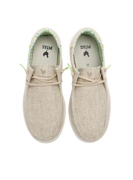 Chaussures Walkin Pitas Poppy beige pour femme