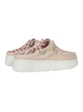Sabots Walkin Pitas Caparica rose pour femme