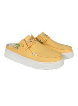 Sabots Walkin Pitas Caparica jaune pour femme
