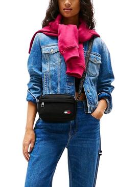 Sac à bandoulière Tommy Jeans Daily Crossover noir pour femme