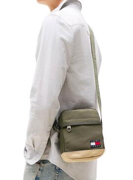 Reporter quotidien vert Tommy Jeans pour homme