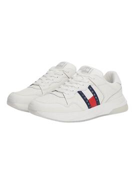 Chaussures Tommy Jeans Retrocasual blanches pour homme