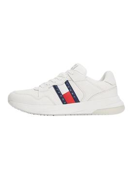Chaussures Tommy Jeans Retrocasual blanches pour homme