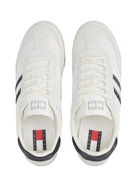 Baskets Tommy Jeans Retro blanc et noir pour homme