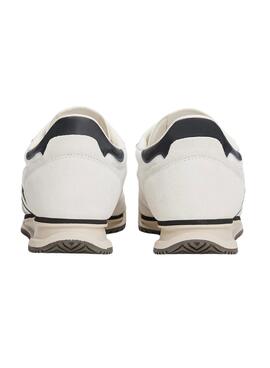 Baskets Tommy Jeans Retro blanc et noir pour homme