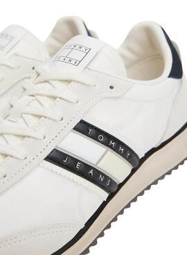 Baskets Tommy Jeans Retro blanc et noir pour homme