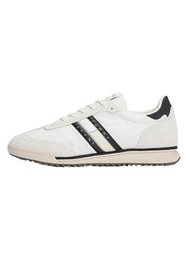 Baskets Tommy Jeans Retro blanc et noir pour homme