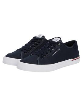 Baskets Tommy Hilfiger Core bleu marine pour homme