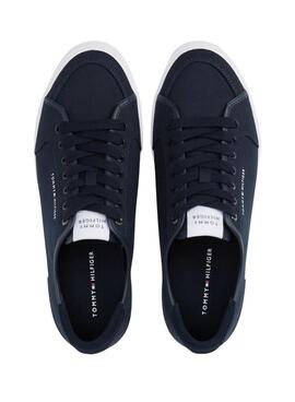 Baskets Tommy Hilfiger Core bleu marine pour homme