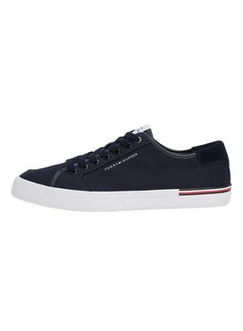 Baskets Tommy Hilfiger Core bleu marine pour homme