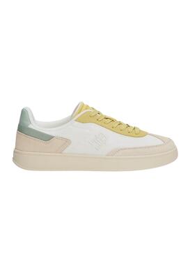 Sneakers Tommy Jeans Heritage pastel pour femme.