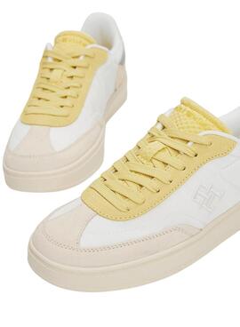 Sneakers Tommy Jeans Heritage pastel pour femme.