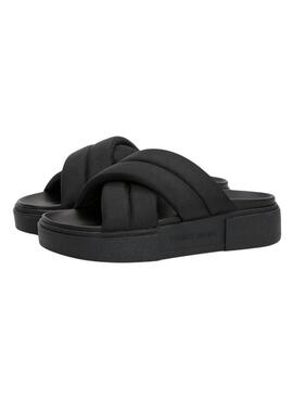 Sandales Tommy Jeans Flatform noir pour femme