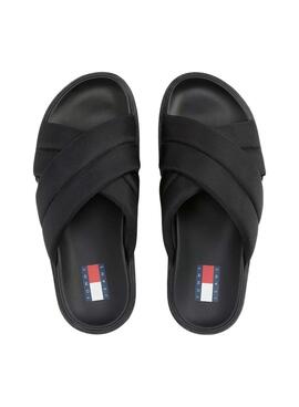 Sandales Tommy Jeans Flatform noir pour femme