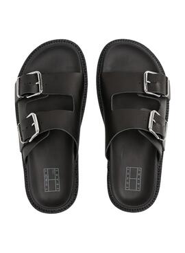 Sandales Tommy Jeans Double Strap noir pour femme