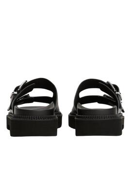 Sandales Tommy Jeans Double Strap noir pour femme