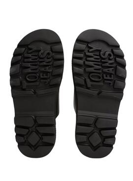 Sandales Tommy Jeans Double Strap noir pour femme