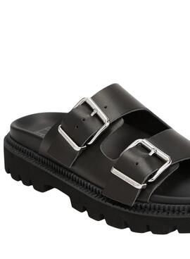 Sandales Tommy Jeans Double Strap noir pour femme