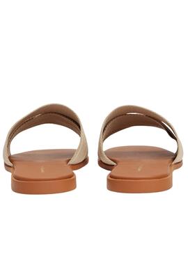 Sandales Tommy Hilfiger en toile beige pour femme