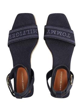 Sandales en denim pour femme Tommy Hilfiger