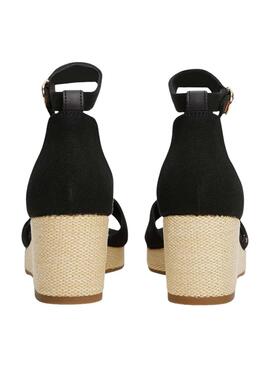 Sandales Tommy Hilfiger Flag Criss noir pour femme