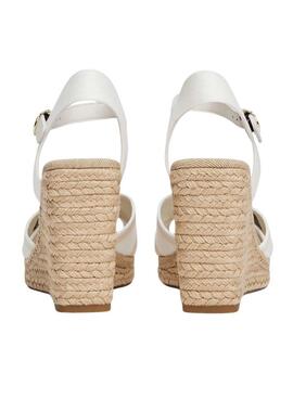 Sandales Tommy Hilfiger Monotype blanc pour femme