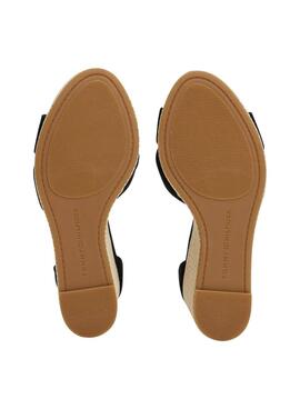 Sandales noires Tommy Hilfiger Espad pour femmes