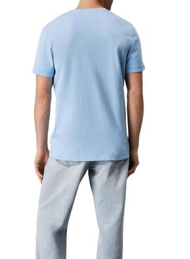 T-shirt Calvin Klein Jeans Monologue bleu pour homme