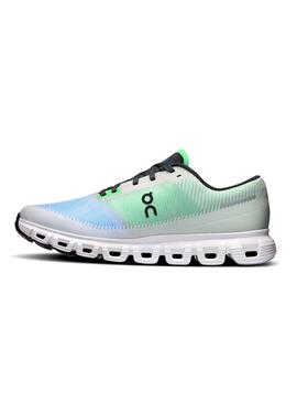 Chaussures On Cloud 6 vertes et bleues pour homme