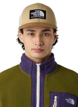 Casquette The North Face Mudder Trucker beige pour homme et femme.