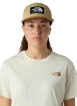 Casquette The North Face Mudder Trucker beige pour homme et femme.