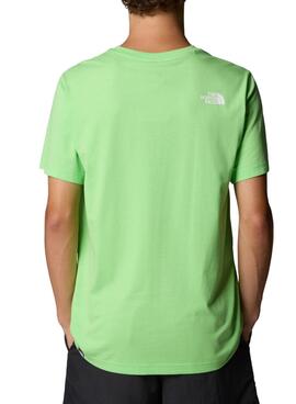 T-shirt The North Face Easy vert pour homme.