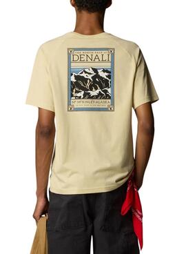 T-shirt The North Face Denali jaune pour homme