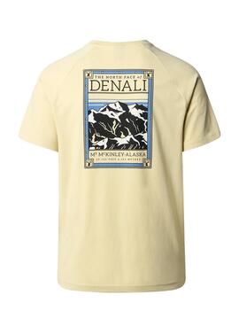 T-shirt The North Face Denali jaune pour homme