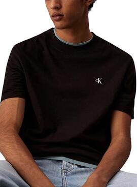 T-shirt Calvin Klein Jeans Painted noir pour homme