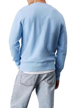 Sweat-shirt Calvin Klein Jeans Label bleu pour homme