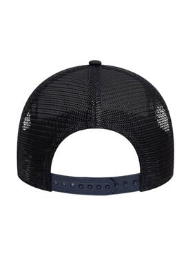 Casquette New Era License Plate Trucker Patch noire pour homme