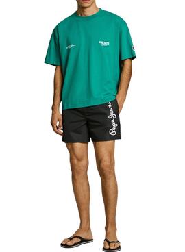 Maillot de bain Pepe Jeans Logo noir pour homme