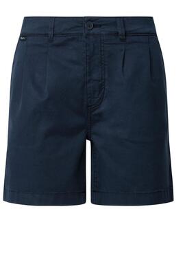 Bermudes Pepe Jeans Vania bleu marine pour femme