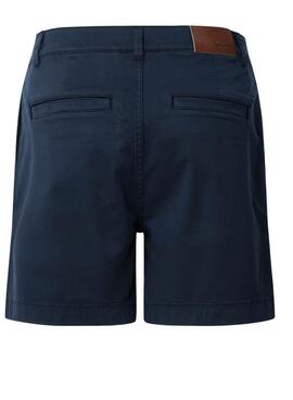 Bermudes Pepe Jeans Vania bleu marine pour femme