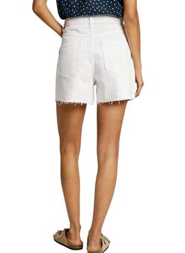 Shorts Pepe Jeans A-Line blanc pour femme