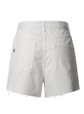Shorts Pepe Jeans A-Line blanc pour femme