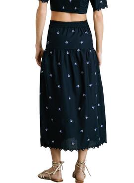 Jupe Pepe Jeans Even bleue pour femme