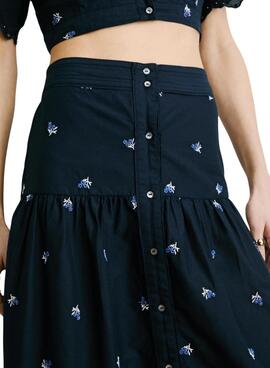 Jupe Pepe Jeans Even bleue pour femme