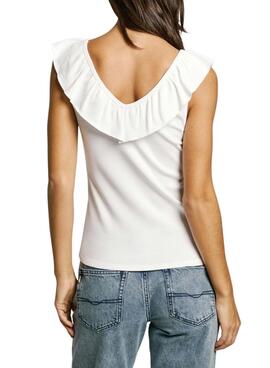 T-shirt Pepe Jeans Millie blanc pour femme