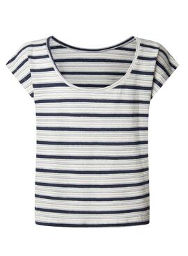 T-shirt Pepe Jeans Vanessa bleu pour femme